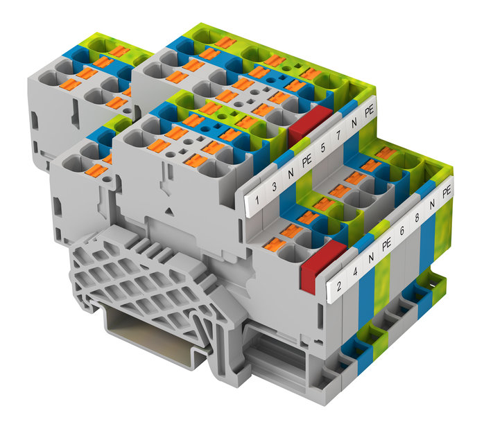 Push-in two-level terminal blocks: Compact, space-saving for 4-mm² ...